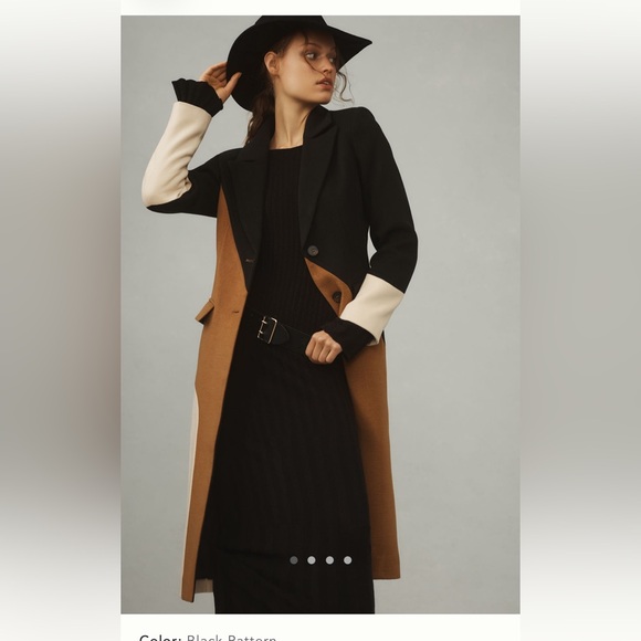 Avec Les Filles Wavy Colorblock Coat || NWOT || Size XL - Picture 4 of 15